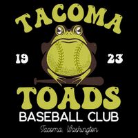 Vintage Tacoma Toads Retro Minor League Baseball Team Kids T-Shirt