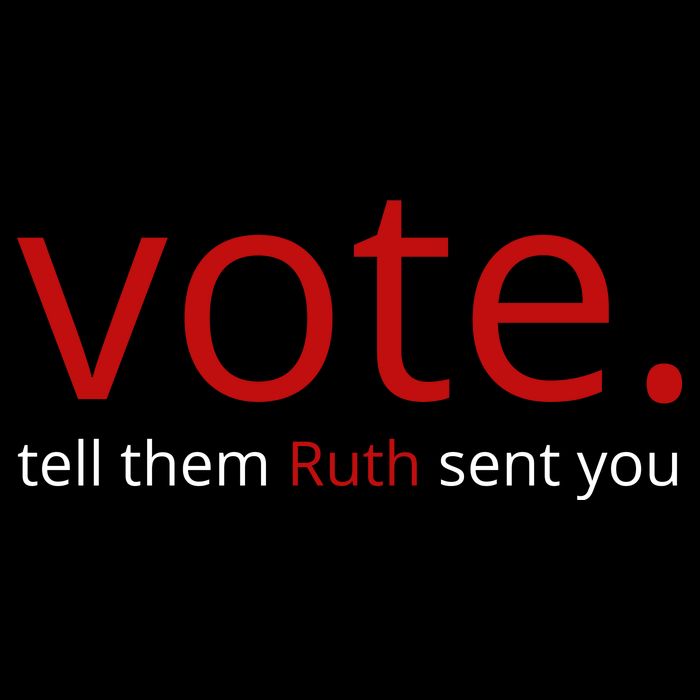 Vote Tell Them Ruth Sent You Funny 16 in Basic Backpack