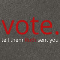 Vote Tell Them Ruth Sent You Funny Cotton Canvas Backpack
