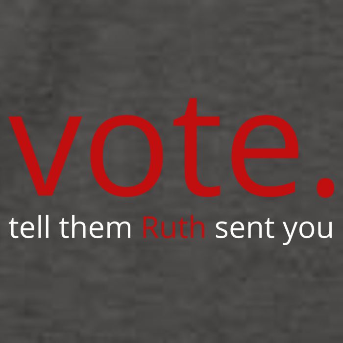 Vote Tell Them Ruth Sent You Funny Vector Backpack