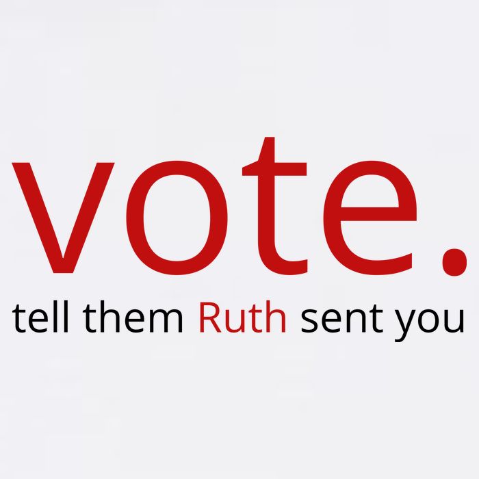 Vote Tell Them Ruth Sent You Funny Full-Length Apron With Pockets