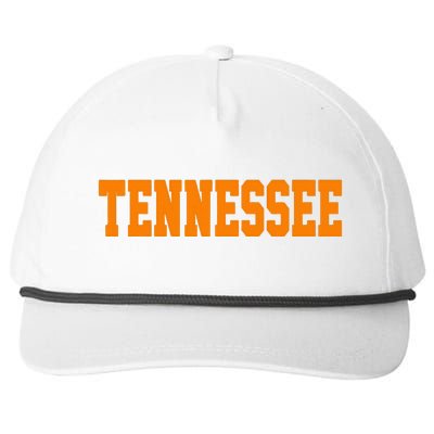 Vintage Tennessee Tennessee Retro Orange Snapback Five-Panel Rope Hat