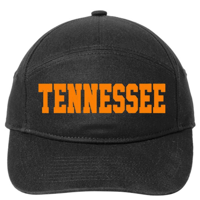 Vintage Tennessee Tennessee Retro Orange 7-Panel Snapback Hat