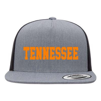 Vintage Tennessee Tennessee Retro Orange Flat Bill Trucker Hat