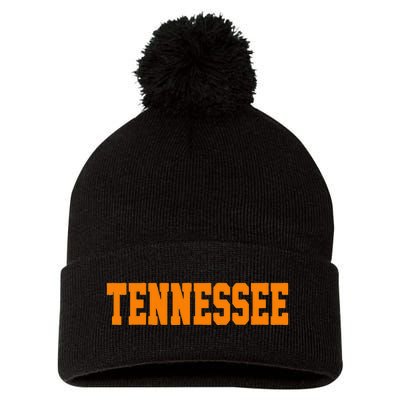 Vintage Tennessee Tennessee Retro Orange Pom Pom 12in Knit Beanie