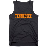 Vintage Tennessee Tennessee Retro Orange Tank Top