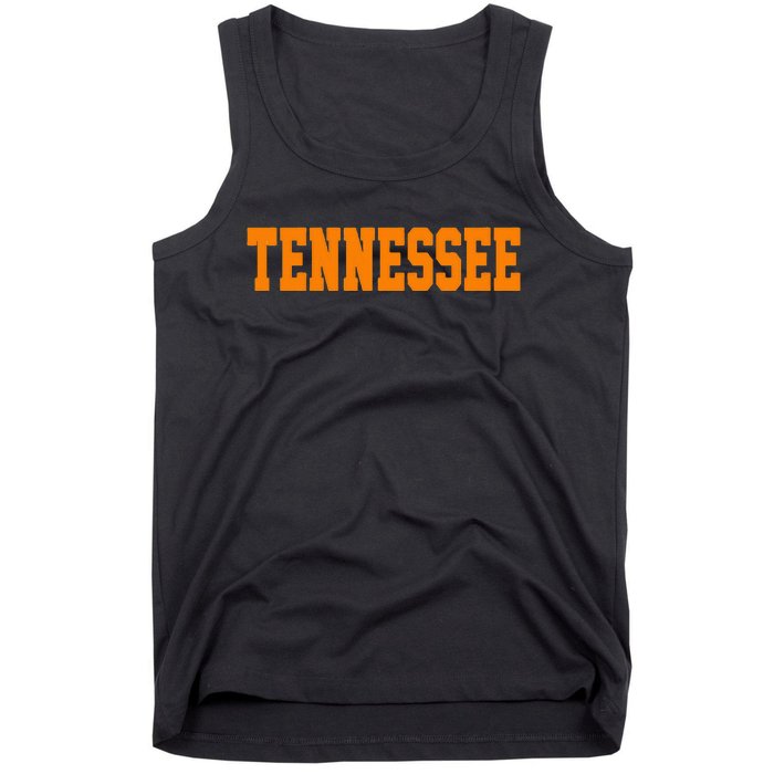 Vintage Tennessee Tennessee Retro Orange Tank Top