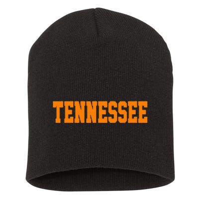 Vintage Tennessee Tennessee Retro Orange Short Acrylic Beanie