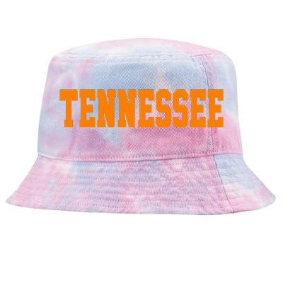 Vintage Tennessee Tennessee Retro Orange Tie-Dyed Bucket Hat