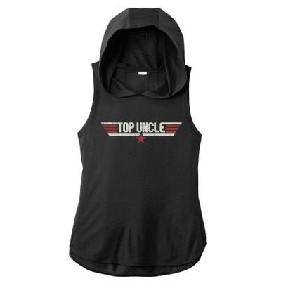 Vintage Top Uncle Funny Classic 80s Gifts Uncle Veteran 1980 Ladies PosiCharge Tri-Blend Wicking Draft Hoodie Tank