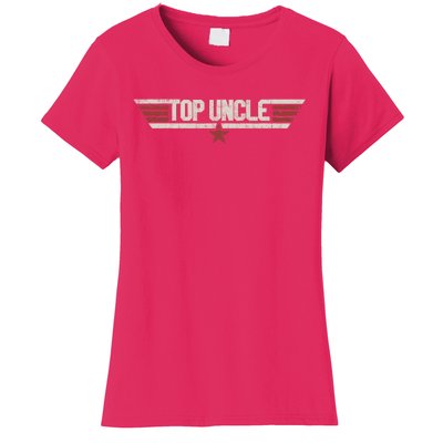 Vintage Top Uncle Funny Classic 80s Gifts Uncle Veteran 1980 Women's T-Shirt