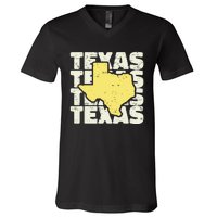 Vintage Texas Usa State V-Neck T-Shirt