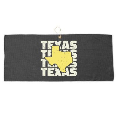 Vintage Texas Usa State Large Microfiber Waffle Golf Towel