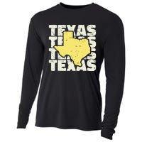 Vintage Texas Usa State Cooling Performance Long Sleeve Crew