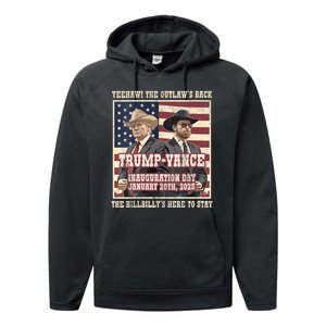 Victory Trump Vance 2024 Outlaw Hillbily Inauguration Performance Fleece Hoodie