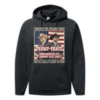 Victory Trump Vance 2024 Outlaw Hillbily Inauguration Performance Fleece Hoodie