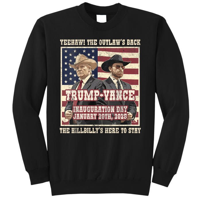 Victory Trump Vance 2024 Outlaw Hillbily Inauguration Sweatshirt