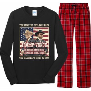 Victory Trump Vance 2024 Outlaw Hillbily Inauguration Long Sleeve Pajama Set