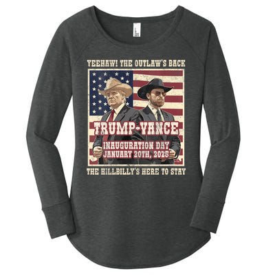 Victory Trump Vance 2024 Outlaw Hillbily Inauguration Women's Perfect Tri Tunic Long Sleeve Shirt