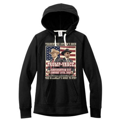 Victory Trump Vance 2024 Outlaw Hillbily Inauguration Women's Fleece Hoodie