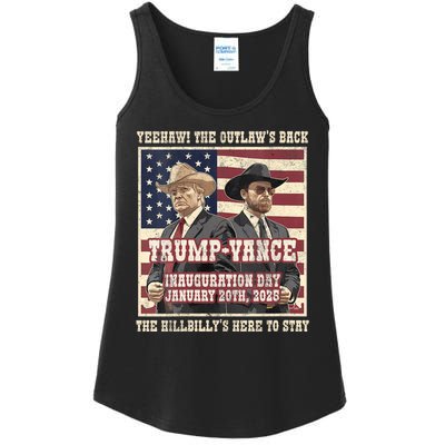 Victory Trump Vance 2024 Outlaw Hillbily Inauguration Ladies Essential Tank