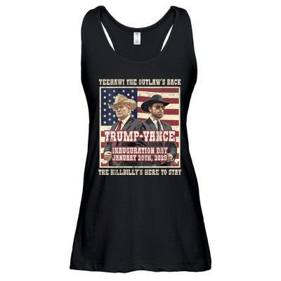 Victory Trump Vance 2024 Outlaw Hillbily Inauguration Ladies Essential Flowy Tank