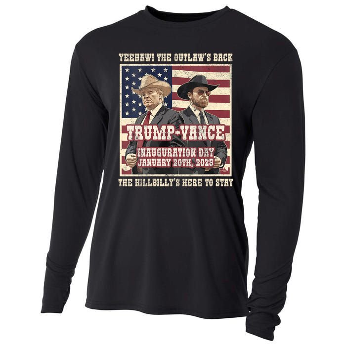 Victory Trump Vance 2024 Outlaw Hillbily Inauguration Cooling Performance Long Sleeve Crew