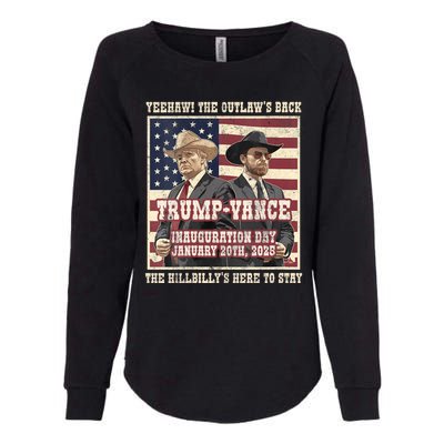 Victory Trump Vance 2024 Outlaw Hillbily Inauguration Womens California Wash Sweatshirt