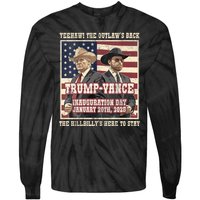 Victory Trump Vance 2024 Outlaw Hillbily Inauguration Tie-Dye Long Sleeve Shirt