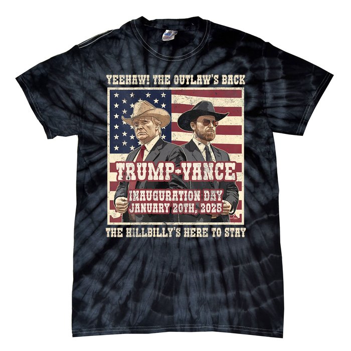 Victory Trump Vance 2024 Outlaw Hillbily Inauguration Tie-Dye T-Shirt