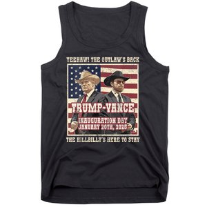 Victory Trump Vance 2024 Outlaw Hillbily Inauguration Tank Top