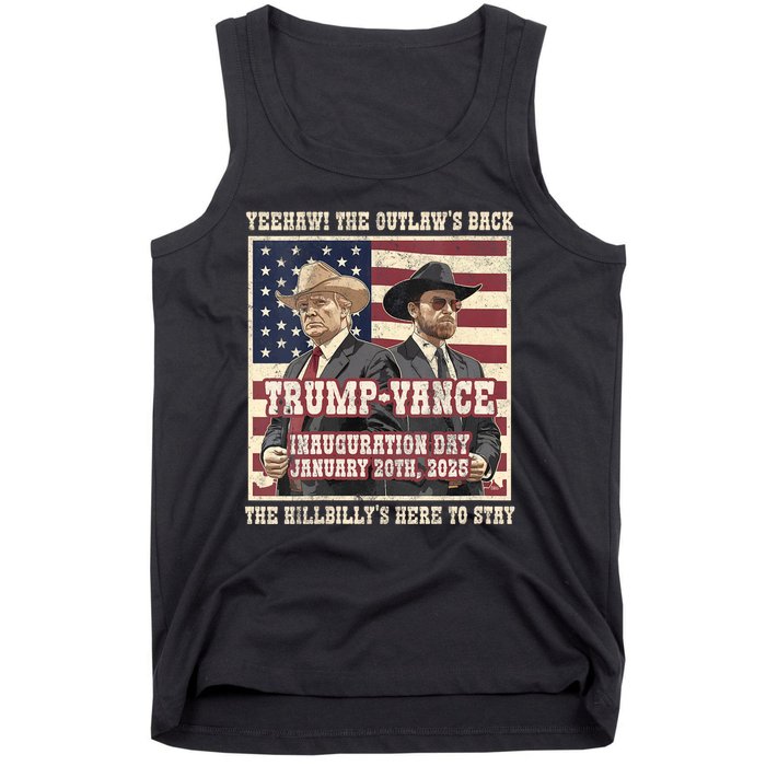 Victory Trump Vance 2024 Outlaw Hillbily Inauguration Tank Top