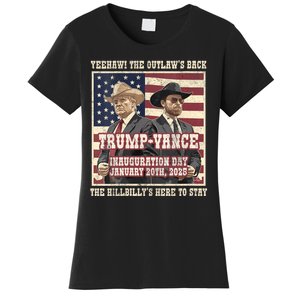 Victory Trump Vance 2024 Outlaw Hillbily Inauguration Women's T-Shirt