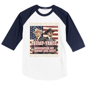 Victory Trump Vance 2024 Outlaw Hillbily Inauguration Baseball Sleeve Shirt