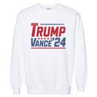 Vintage Trump Vance 24 Make America Great Again Usa Election Garment-Dyed Sweatshirt