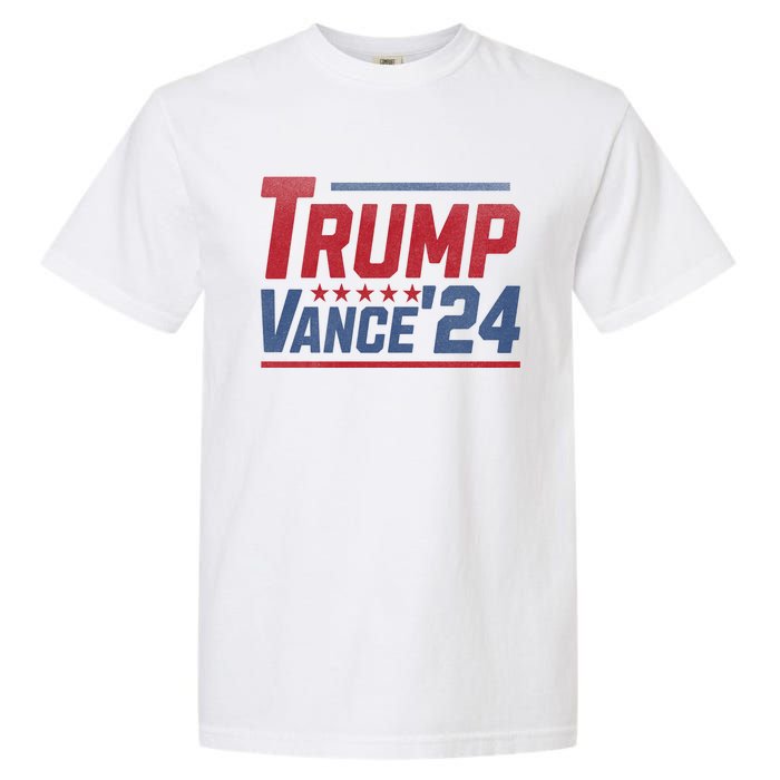 Vintage Trump Vance 24 Make America Great Again Usa Election Garment-Dyed Heavyweight T-Shirt