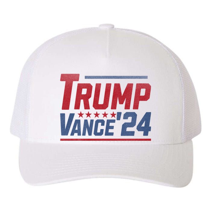 Vintage Trump Vance 24 Make America Great Again Usa Election Yupoong Adult 5-Panel Trucker Hat