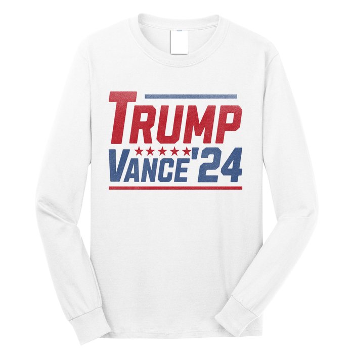 Vintage Trump Vance 24 Make America Great Again Usa Election Long Sleeve Shirt