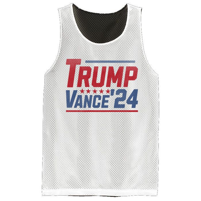 Vintage Trump Vance 24 Make America Great Again Usa Election Mesh Reversible Basketball Jersey Tank