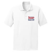 Vintage Trump Vance 24 Make America Great Again Usa Election PosiCharge RacerMesh Polo