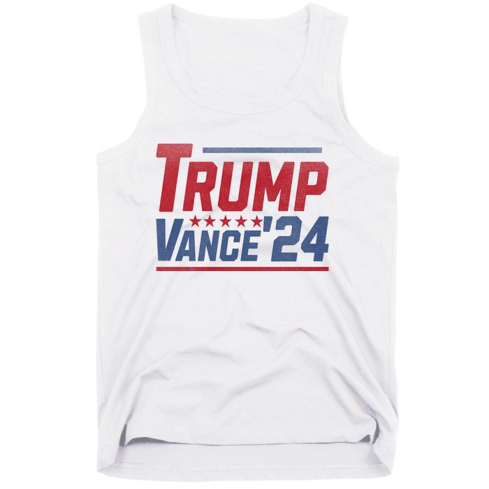 Vintage Trump Vance 24 Make America Great Again Usa Election Tank Top