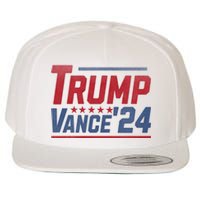 Vintage Trump Vance 24 Make America Great Again Usa Election Wool Snapback Cap