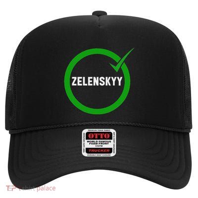 Vance Trump Vs Zelenskyy White House Heated Meeting Disgrace High Crown Mesh Back Trucker Hat