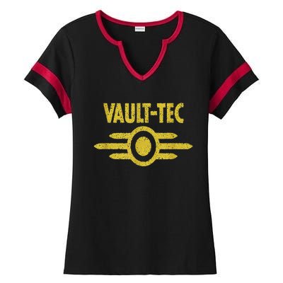 Vault Tec Ladies Halftime Notch Neck Tee