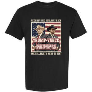 Victory Trump Vance 2024 Outlaw Hillbily Inauguration Garment-Dyed Heavyweight T-Shirt