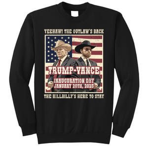 Victory Trump Vance 2024 Outlaw Hillbily Inauguration Sweatshirt