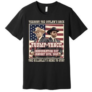 Victory Trump Vance 2024 Outlaw Hillbily Inauguration Premium T-Shirt