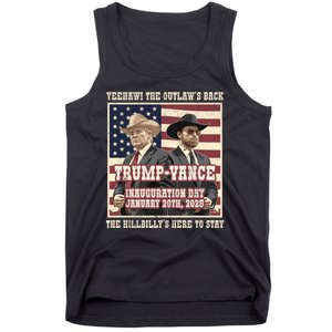 Victory Trump Vance 2024 Outlaw Hillbily Inauguration Tank Top