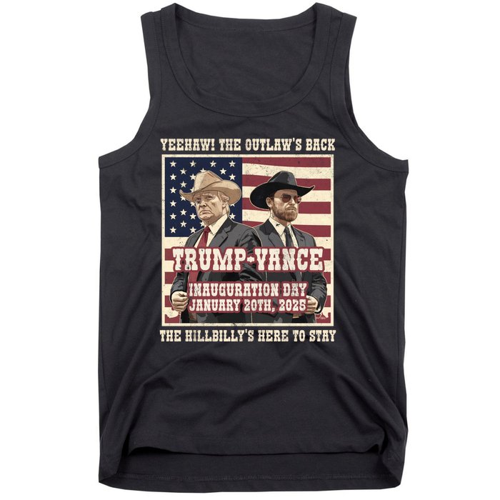 Victory Trump Vance 2024 Outlaw Hillbily Inauguration Tank Top