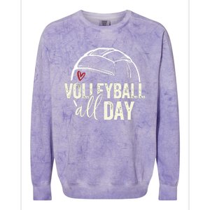 Volleyball Teen Volleyball Graphic Volleyball Colorblast Crewneck Sweatshirt